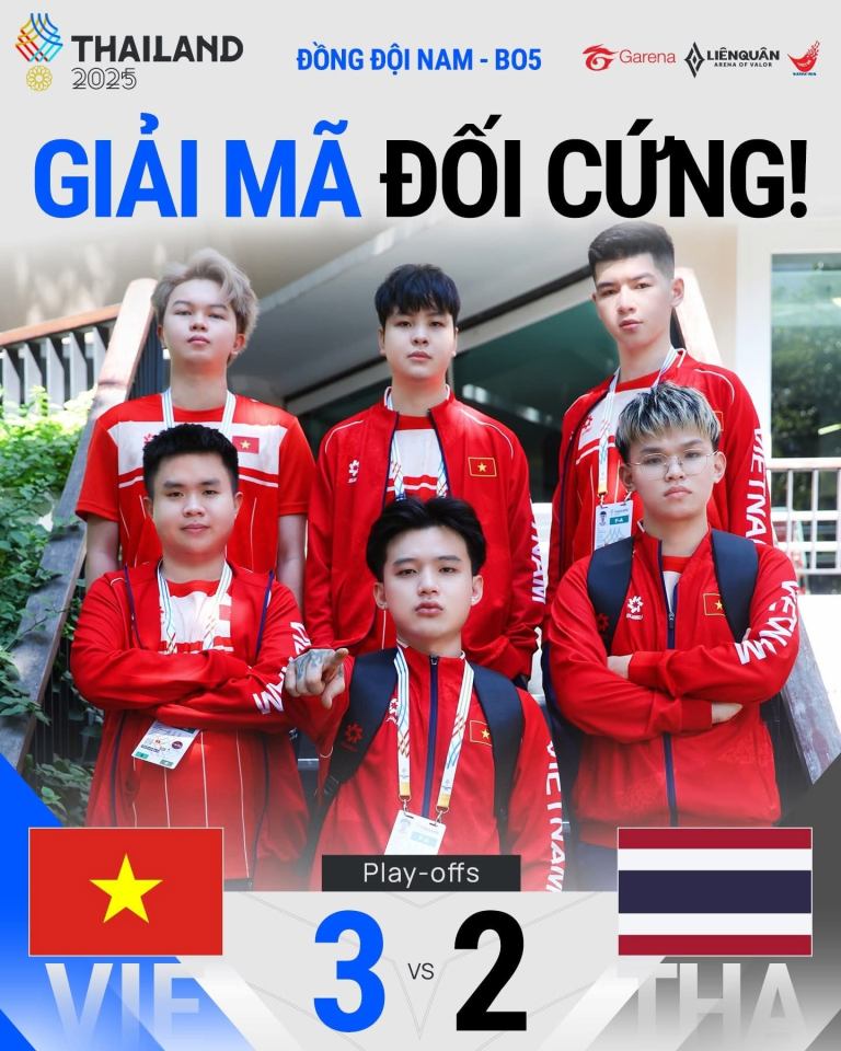 Tuyển Liên Quân Mobile Việt Nam ngược dòng thắng Thái Lan 3-2 tại SEA Games 33_69537dfe1b3ac.png